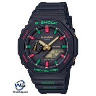*New Arrival *Casio G-Shock GA-2100TH-1A red and green Christmas color accented special Winter Premium 200M Men's Watch