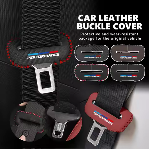 Car Seat Safety Buckle Protection Sleeve Adjusting Clip For BMW Performance E91 X5 E70 F11 E30 F31 X