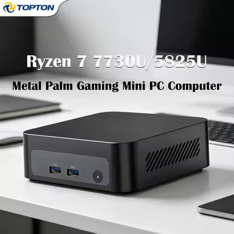 New Gaming PC AMD Ryzen 7 7730U 5825U 5800U R5 7530U Windows 11 DDR4 NVMe NUC Mini PC Desktop Small 