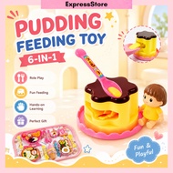 6 in 1 Dessert Pudding Jelly Toy Set Educational Pretend Play Food Toy for Children Mainan Puding Se