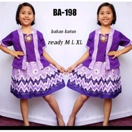 UNGU BA-198 purple batik suit for girls