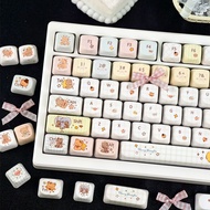 MAIMOOO Little Bear Keycap MOA/Cherry Profile 120 Keys PBT Dye Sublimation Aula F75 F99 Ajazz AK820 
