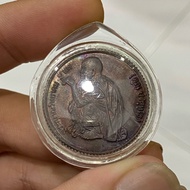 Rian 自身 LP Koon 龙婆坤 Wat Ban Rai 佛历2536 Lang Somdej Phra Nang Chao Sirikit 诗丽吉王太后 红铜熏黑 爆彩皮 泰国佛牌圣物💯