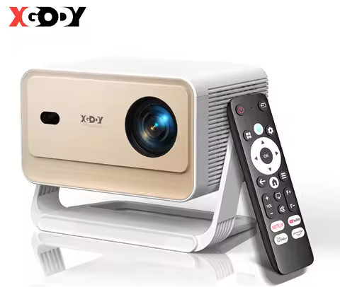 XGODY N6 Pro Netflix Official 4K Projector Voice Control Smart Android TV Whale OS 32GB ROM for Outd