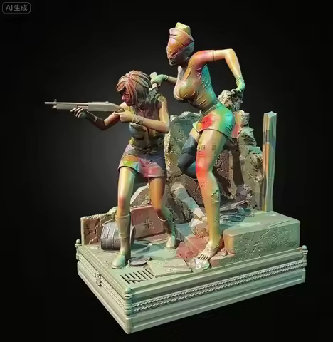 The height of man 38mm 50mm 75mm Resin Soldier Kit colorless and self-assembled （3D Printing ） TD-75