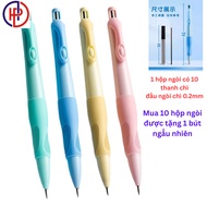 Dolphin pencil for practicing writing, 2B mechanical pencil with 2.0mm nib helps children hold the p