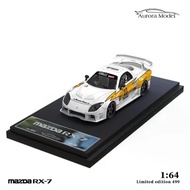 AURORA MODEL 1:64 MAZDA FD3S RX-7 VEILSIDE YELLOW LIGHTNING / ADVAN