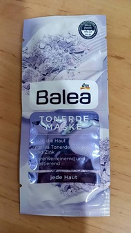 มาร์คหน้าดินเหนียว Balea Tonerde Maske  มาร์คสำหรับทำความสะอาดผิวลดสิ่งสกปรกบนผิว ปรับสภาพผิว ขนาด 16ml