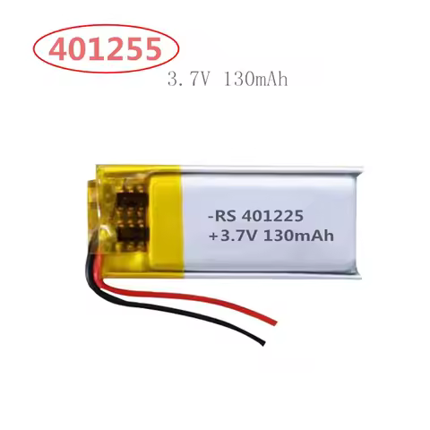 401223/401225 3.7V 130mAh Li-Polymer Battery for Xiaomi Mi Band/Bluetooth Earphones/Selfie Stick/Rec
