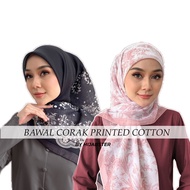 !!! Bawal Corak Printed Katrina (Laser Cut) / Cotton Premium /Bawal Printed Corak !!! Printed Bawal