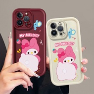 Cute Butt My Melody Case For OPPO A83 A16K A36 F19 A57 A58 A1 Reno 5K 6 7 8T 8 PRO+ 11 A55 A78 F11 P
