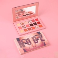 18-color eyeshadow HUDA Pearlescent Pumpkin color earth tone does not smudge eyeshadow tray Rose Desert