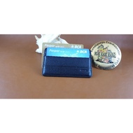 Original carrying leather pouch card wallet can be used for atm, sim, ktp, etc.