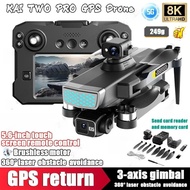 New KAI TWO PRO GPS Drone 3-axis Gimbal with  Large Screen 360° Laser Obstacle Avoiding Sending Memo
