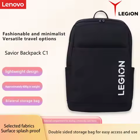 Laptop Bag Lenovo Savior C1 Black 16inch or Less Portable Laptop Backpack