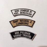 School Location Embroidery Bet Size 8x2.8 CM School Uniform Attributes Available in Many Colors Can 