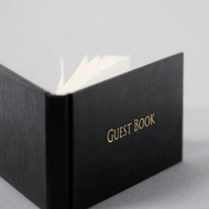 婚禮簽名冊 - 皮革 21x9 - 復古風格壓花硬殼簽名冊