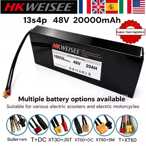13S4P 48V 20Ah 18650 Lithium ion Battery Pack for Kugoo M4/M4Pro/ M5/M5Pro Electric Scooter Battery 