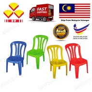 Hot Selling3V Kindergarten Kids Plastic Chair | Children Chair | Kerusi Tadika | CC 701 Red,Blue,White,Green,Yellow