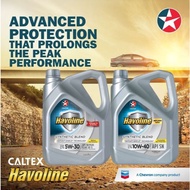 (Free Gift) CALTEX Havoline Synthetic Blend SAE 10W40 / 5W30 Semi Synthetic Engine Oil