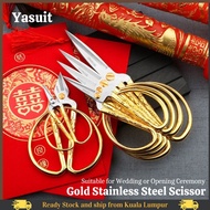 Dragon Phoenix Gold Scissor Vintage Stainless Steel Durable Chinese Wedding Ribbon Cutting Opening C