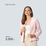 Guy Laroche - Light jacket promfy แจ็คเก็ตผู้หญิง คอกลม แขนยาว สีชมพู GBD9LP