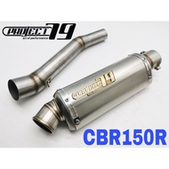 Project79 Exhaust CBR150R 2021 Slip On Piping Stainless Steel Muffler Accessories Ekzos Link Pipe Ho
