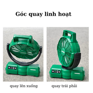 Quạt tích điện dùng pin 21v BOSHUN/HIMOKI Điện trực tiếp 220v. quay 180 độ BẢO HÀNH CHÍNH HÃNG