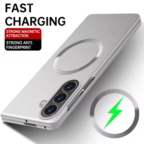 Ultra Thin Metal Paint Frosted PC Magnetic Case For Samsung Z Fold 8 7 6 5 4 3 Slim Matte For Magsaf