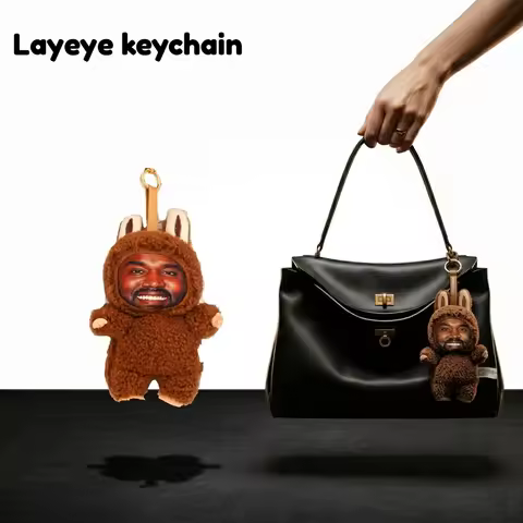 Kanye West Keychain Peripheral Products Kanye'S Same Layeye Pendant Kanye'S Hip-Hop Trendy Pendant T