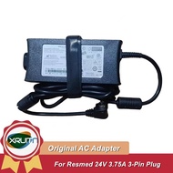 Genuine ResMed 3-Pin 24V 3.75A  IP21 369102 90W AC Adapter Power Charger for RESMED CPAP BiPAP VPAP 