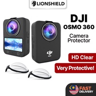 (MY) LionShield DJI Osmo 360 Camera Lens Protector – 9H Hardness Tempered Glass, HD Clear, Protectio