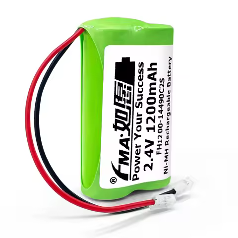 High-Capacity 2.4V AA Ni-MH 1.2-2Ah Ni-Cd 600-900mAh Rechargeable Battery for Cordless Mobile Phones
