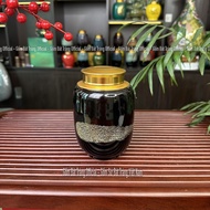 Hũ Đựng Trà Men Hoả Biến Nâu Xước - Bình đựng trà lọ đựng chè Bát Tràng Cao Cấp