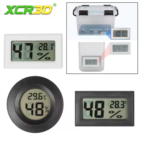 For Bambu lab Hygrometer Thermometer For Filament Dryer Box Airtight Moisture-Resistant Real-Time Mo