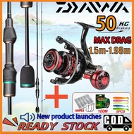 Artemis Fishing Rod Set Spinning Rod Joran Pancing 1 Set Reel Spinning Reel Jigging Rod Fishing Set