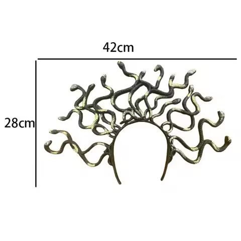 Vintage Medusa Snake Costume Headband halloween Medusa Headband Cosplay Dressup Halloween Costume Pa