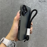 Casing For iPhone 11 13 12 7 8 12Mini 13Mini X XR XS XR Pro Plus ProMax Frosted Lanyard Wristband Sl