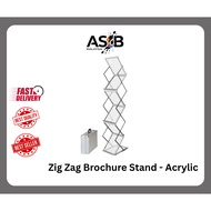 ZigZag Arcylic Brochure Stand A4 paper for event use [BRO-ZZA]