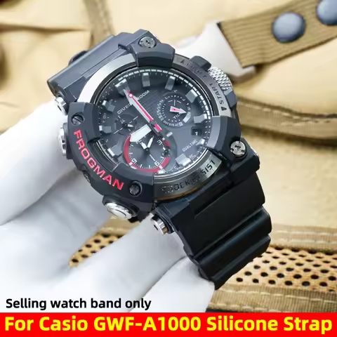 For G-SHOCK Casio 5623 GWF-A1000 1A4 Silicone Watch Strap 7th Frogman GWFA1000 Diving Watch Resin wa