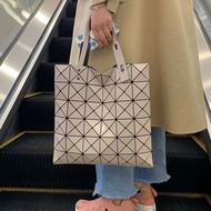 Issey Miyake Bag Life Female Bag 6 Grid Diamond Shoulder Handbag Fashion Simple Geometric Tote Bag