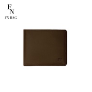FN LEATHER BAG : กระเป๋าสตางค์หนังแท้ กระเป๋าสตางค์ผู้ชาย กระเป๋าสตางค์พับสั้น / Genuine leather wallet 1304-26056