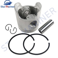 6K5-11631 Piston And Ring 6K5-11601 STD For Yamaha Outboard Motor 2T 60HP 3CYL Powertec Parsun T60 6