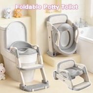 Folding Toilet Ladder Training Toilet Bowl Seat Adjustable Folding Tangga Kid Toilet Ladder