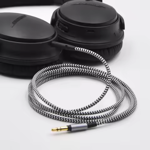 For BOSE 700 QC25 Sennheiser PCX450 JBL S700 AKG Y50BT Meizu HD60 Replaceable 3.5mm to 2.5mm Nylon B