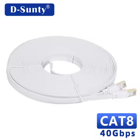 Ethernet Cable Cat 8 High Speed 5M 10M 15M 20M 30M 40Gbps 2000MHz Rj45 Internet Network Cable Shield