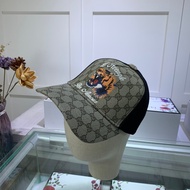 G GUCCI444 Black Gold Chain Double G Embroidered Fashion Baseball Cap