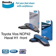 Toyota Vios NCP42 1.5 Bendix Front Brake Pad - TOYOTA Altis 1.6 1.8/ Haval H1/ Great Wall M4