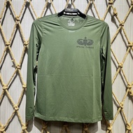 [A-1] Special War Umbrella Badge Printed Long T Army Green 62395-35 Sweatshirt Cool Feel AIRBORNE