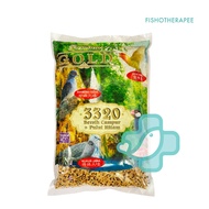Premium Gold 3320 Clean Mixed Seed Millet Bird Food 1kg Makanan Burung Baji Terkukur Merbuk Campur S